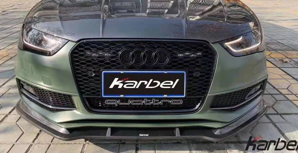For Audi S5 A5 Sline B8.5 Facelift Carbon Fiber Front Bumper Lip