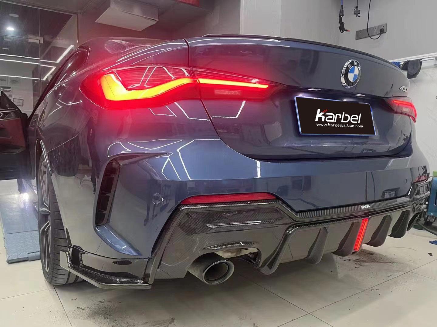 Karbel Carbon Dry Carbon Fiber Rear Diffuser For BMW 4 Series G22 G23 ...