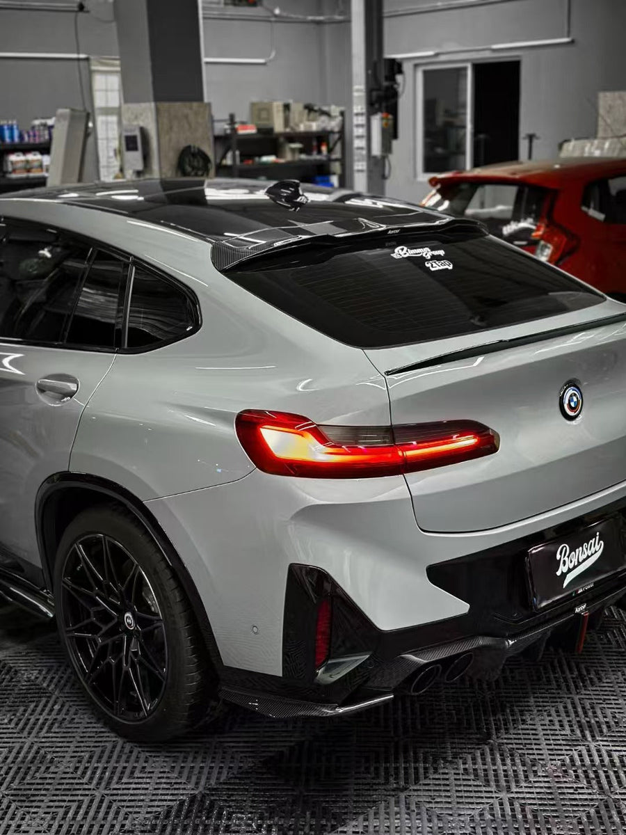 BMW X4M X4MC F98 LCI Aftermarket Parts - Karbel Carbon Rear Diffuser ...