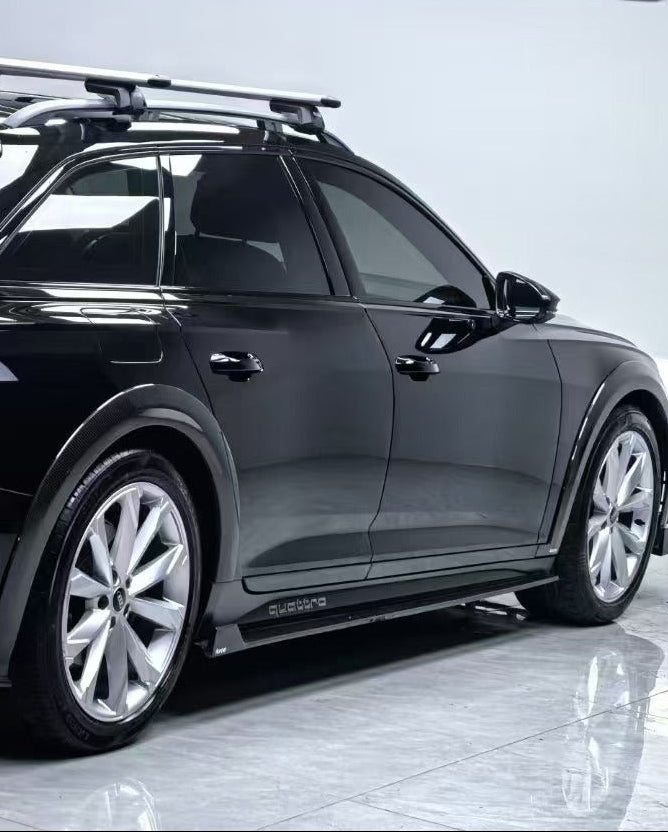 Audi A6 Allroad C8 2020-2022 With Aftermarket Parts - Side Skirts Pre-preg Carbon Fiber from Karbel Carbon