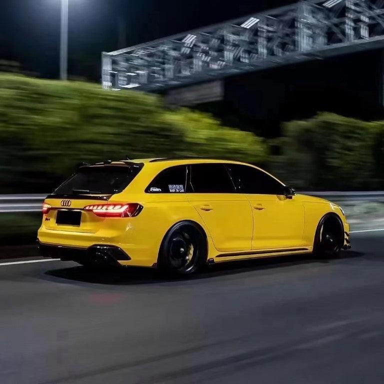 Audi RS4 B9 / B9.5 2018 2019 2020 2021 2022 2023 2024 with Aftermarket Parts - V2 Style Rear Roof Spoiler Pre-preg Carbon Fiber from Karbel Carbon