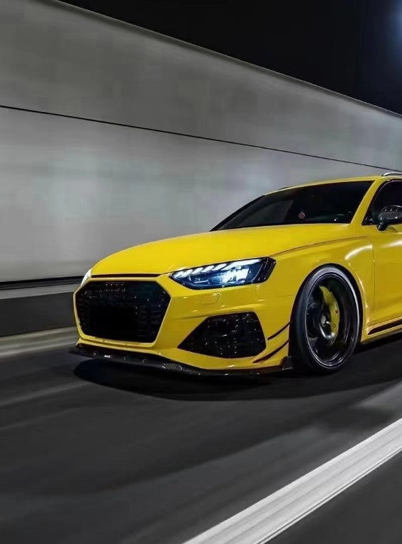 Audi RS4 B9.5 2020 2021 2022 2023 2024 with Aftermarket Parts - Fog Light Trim Overlay Pre-preg Carbon Fiber from Karbel Carbon