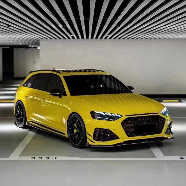 Audi RS4 B9.5 2020-ON with Aftermarket Parts - Pre-preg Carbon Fiber Side Skirts from Karbel Carbon