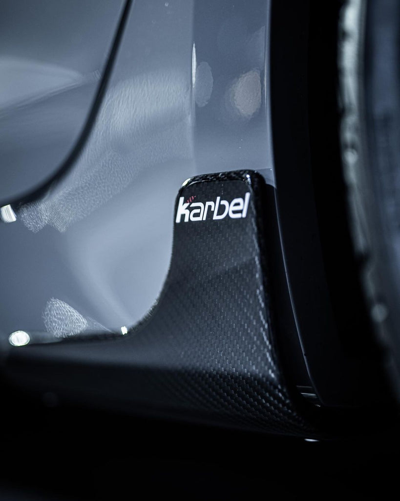 Audi RS5 B9.5 2020 2021 2022 2023 2024 2025 with Aftermarket Parts - Side Skirt Extension Trim Dry Pre-preg Carbon Fiber from Karbel Carbon