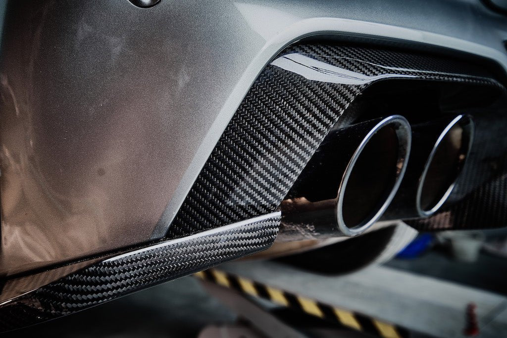 X4m Rear End BMW X4M X4MC F98 Pre-LCI Aftermarket Parts - Karbel Rear Diffuser ...