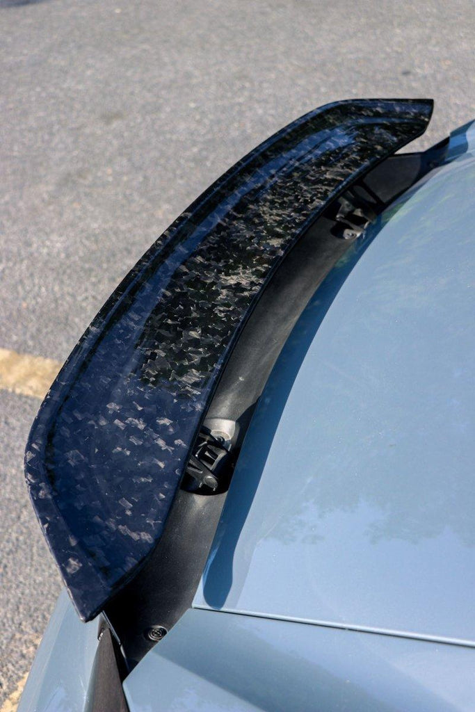 Porsche 718 Cayman / GTS 2017-ON with Aftermarket Parts - Rear Spoiler Pre-preg Carbon Fiber from Karbel Carbon