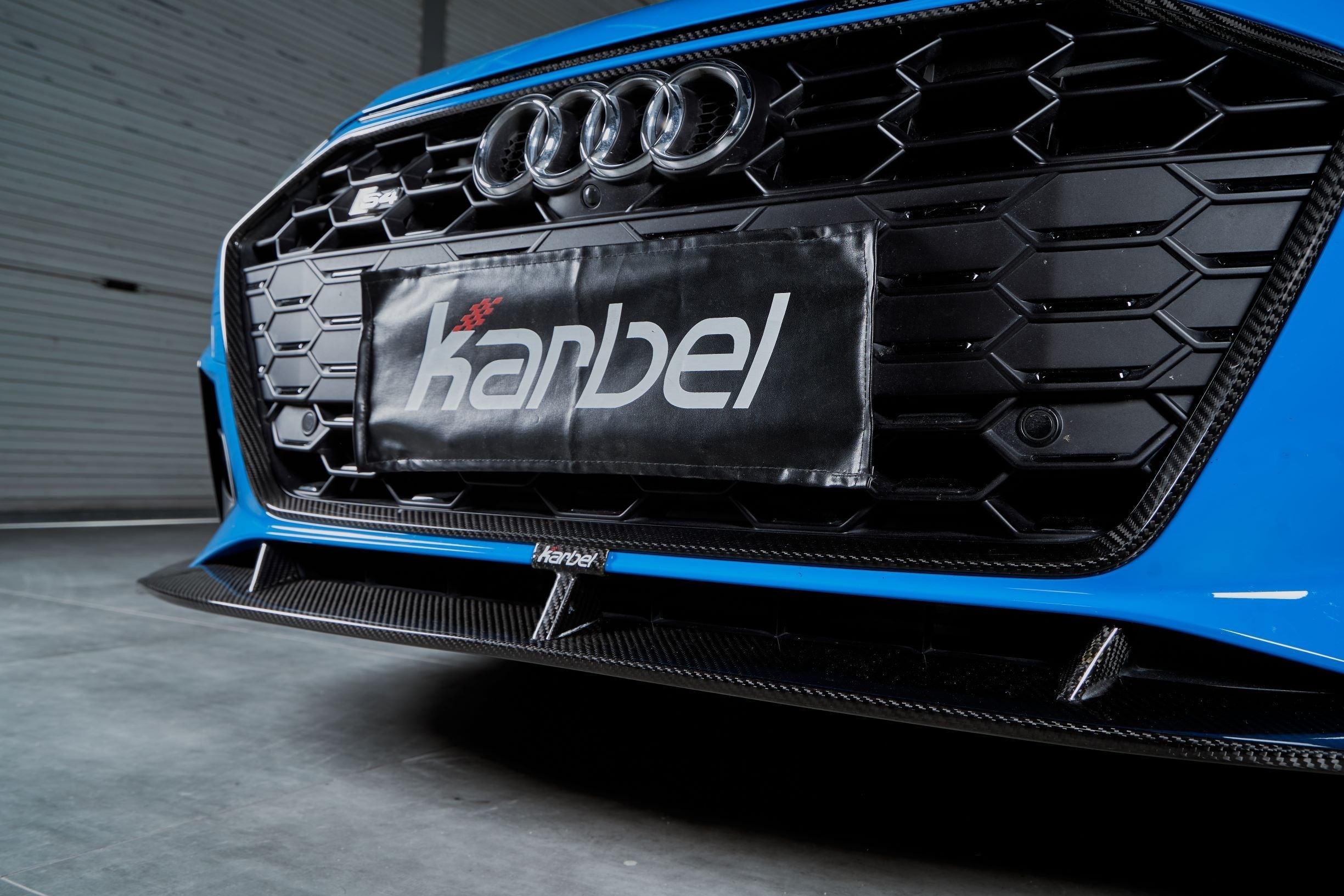 Karbel Carbon Dry Carbon Fiber Front Lip Ver.2 for Audi S4 & A4 S Line 2020-ON B9.5