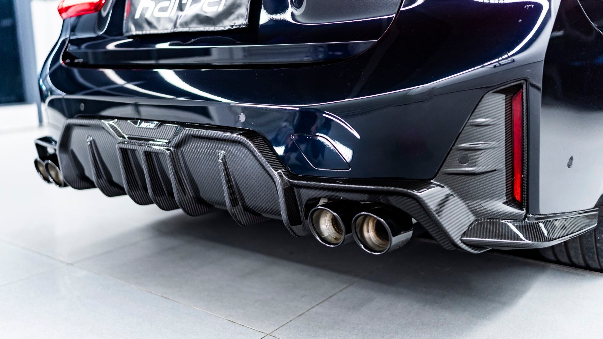 Karbel Carbon Pre-preg Carbon Fiber Aftermarket Parts - Rear Diffuser for BMW 3 Series G20 330i M340i LCI 2023-ON