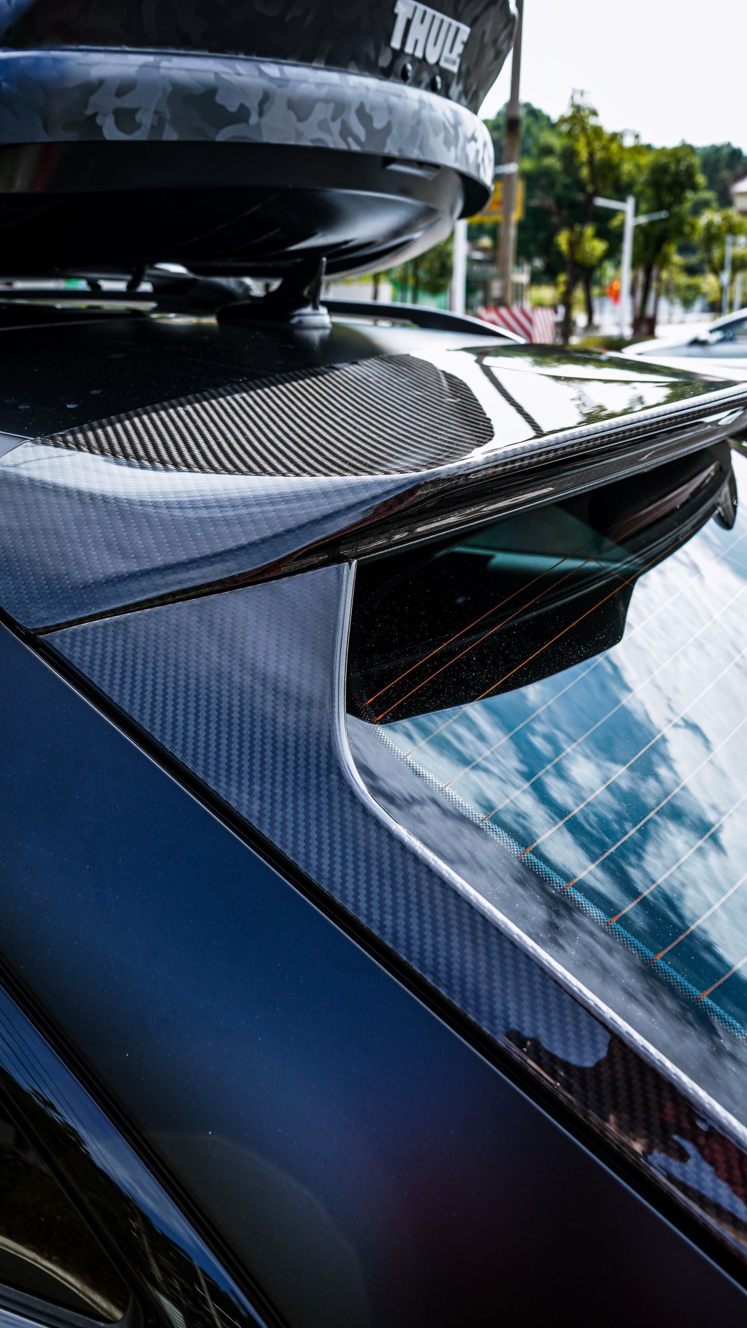 Karbel Carbon Ver.1 Carbon Fiber Rear Roof Spoiler For Audi A6 Allroad –  karbelcarbon