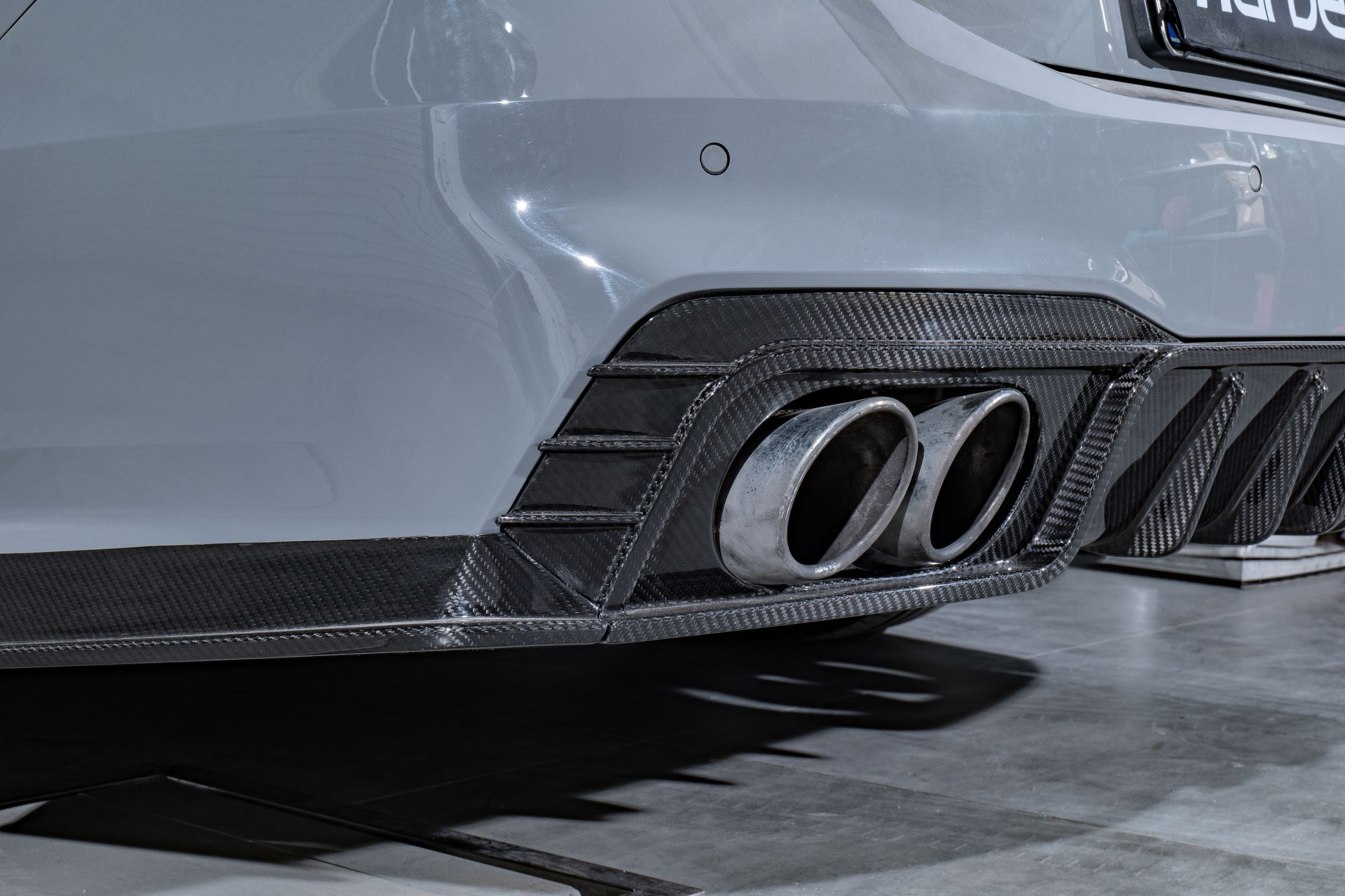Karbel Carbon Carbon Fiber Rear Diffuser Ver.2 for Audi S7 & A7 S Line  2019-ON C8