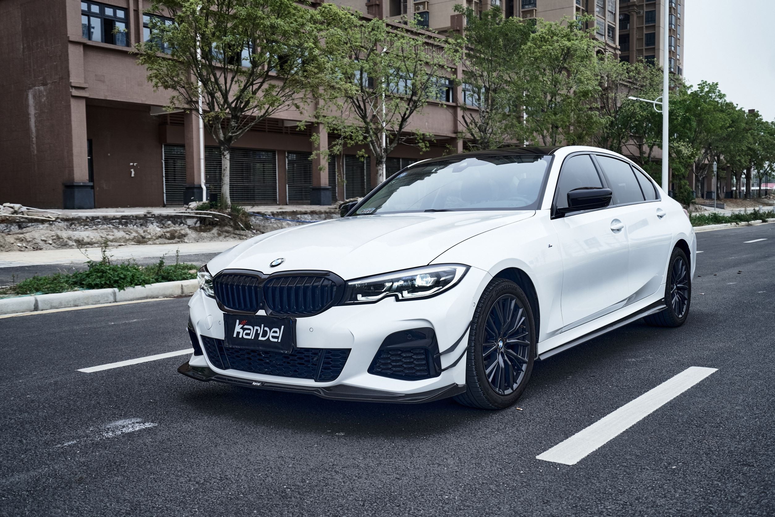 Karbel Carbon Dry Carbon Fiber Front Lip for BMW 3 Series G20 2019-ON