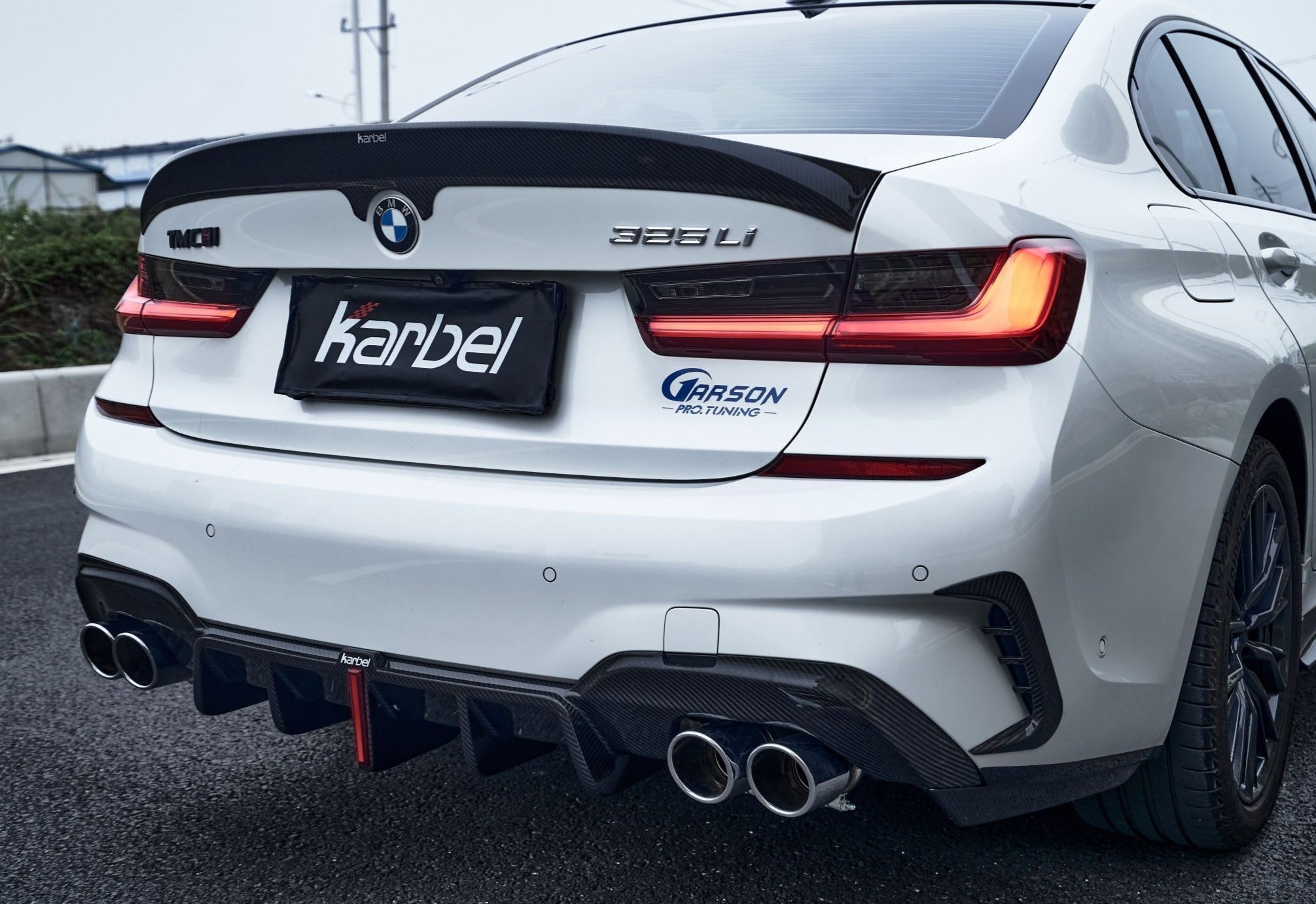Karbel Carbon Dry Carbon Fiber Rear Diffuser for BMW 3 Series G20 2019-ON