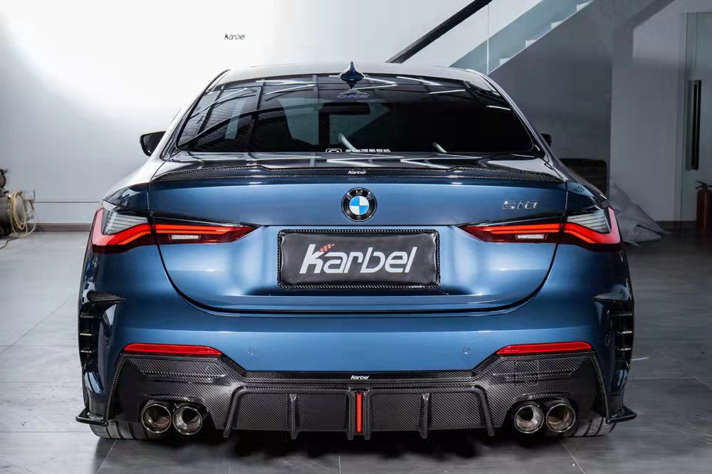 Karbel Carbon Dry Carbon Fiber Rear Bumper Frames For BMW 4 Series G22 G23 430i M440i 2020-ON