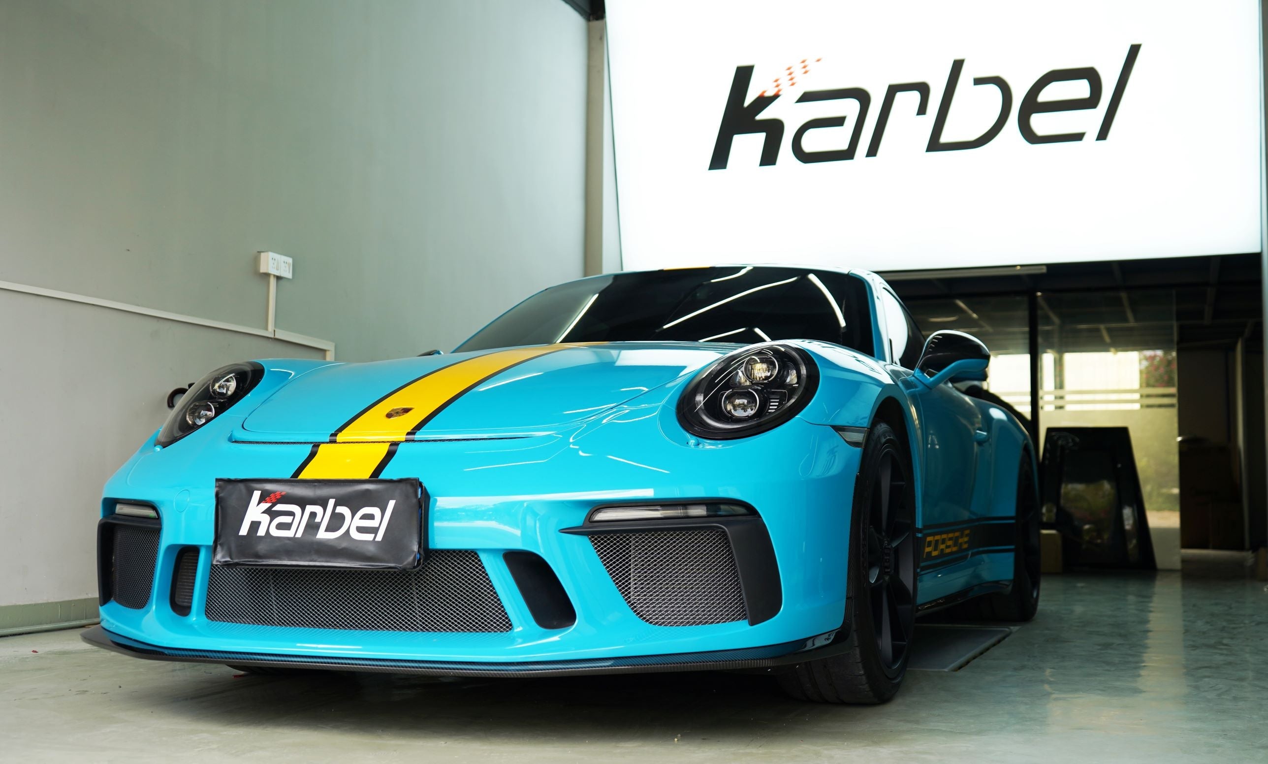 Karbel Carbon Dry Carbon Fiber Front Lip for Porsche 911 991.2 GT3