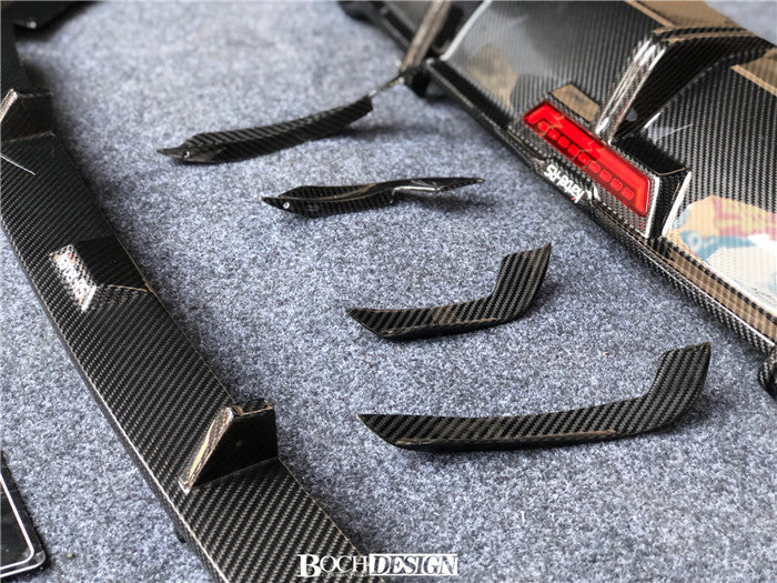 Karbel Carbon Dry Carbon Fiber Front Canards For Audi RS5 B9 2018-2020