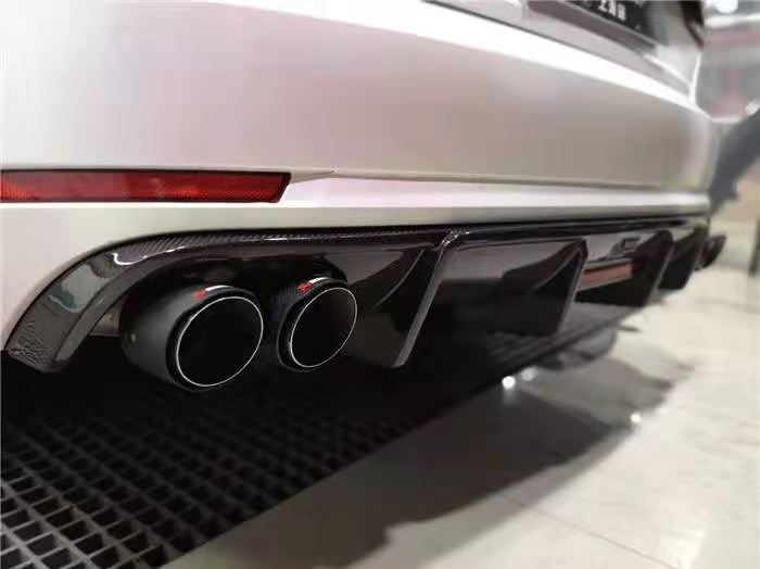 Karbel Carbon Dry Carbon Fiber Rear Diffuser for Audi  A4 2017-2018 B9