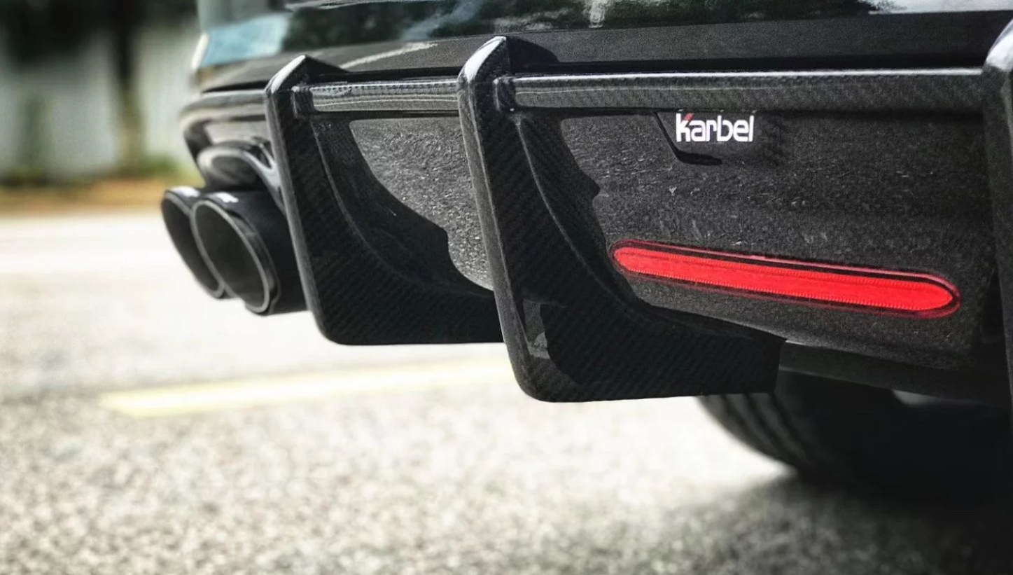 Karbel Carbon Dry Carbon Fiber Rear Diffuser for Audi S6 & A6 S-Line & A6 Avant 2016-2018 C7.5