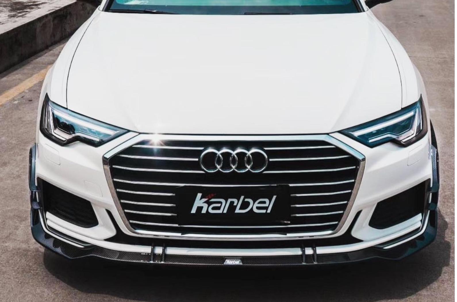 Karbel Carbon Dry Carbon Fiber Front Lip for Audi S6 & A6 S-Line & A6 –  karbelcarbon