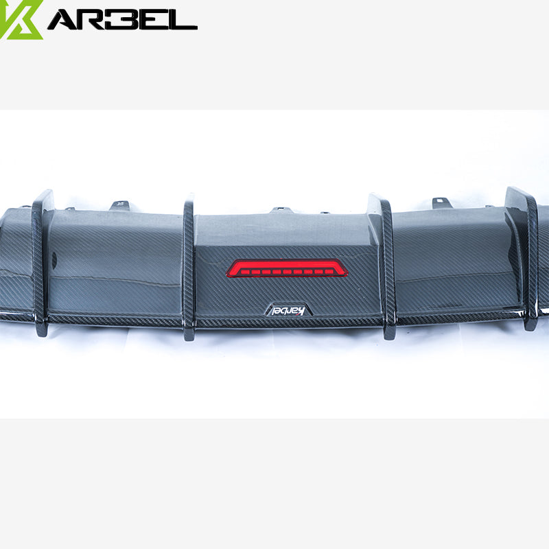 Karbel Carbon Dry Carbon Fiber Rear Diffuser for Audi S7 & A7 S Line 2016-2018 C7.5
