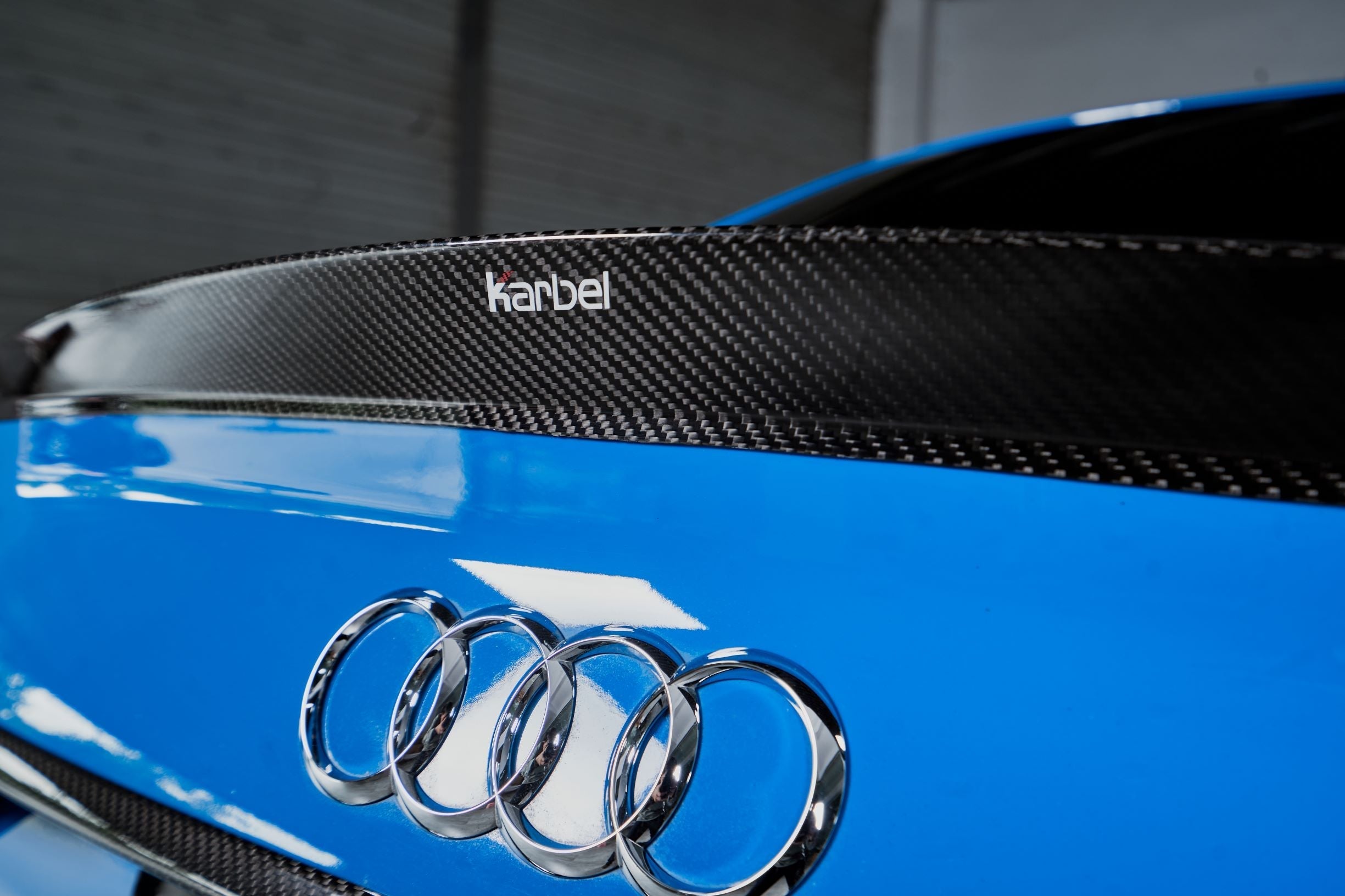 Karbel Carbon Dry Carbon Fiber Rear Spoiler Ver.2 for Audi S4 & A4 S Line 2017-ON B9 B9.5