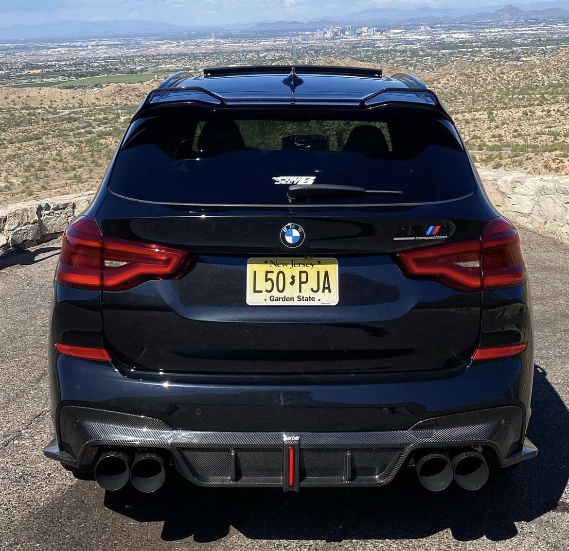 Karbel Carbon Dry Carbon Fiber Rear Roof Spoiler for BMW X3M & X3MC F97 2019-2021