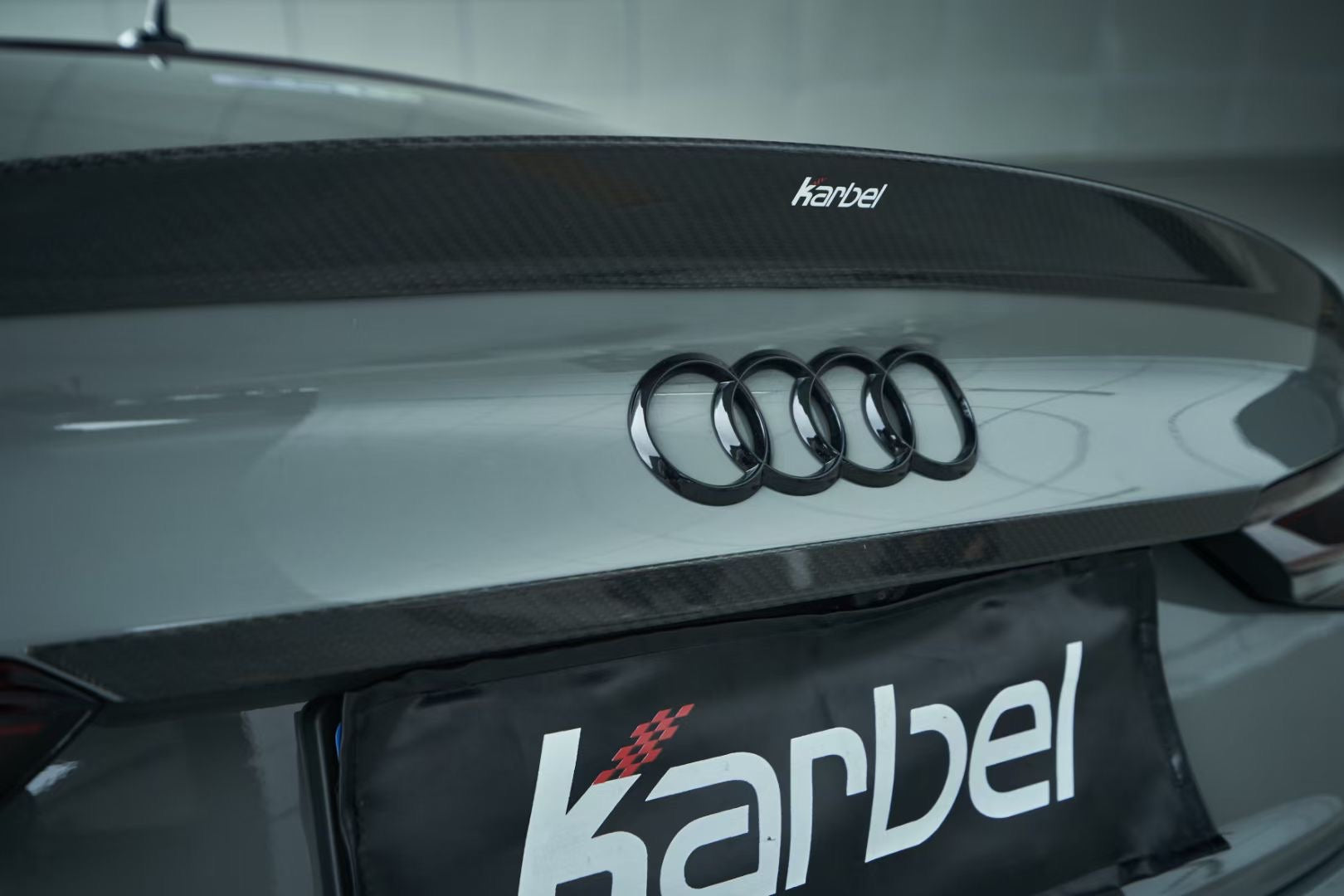 Karbel Carbon Dry Carbon Fiber Trunk Lid Rear Trim for Audi S5