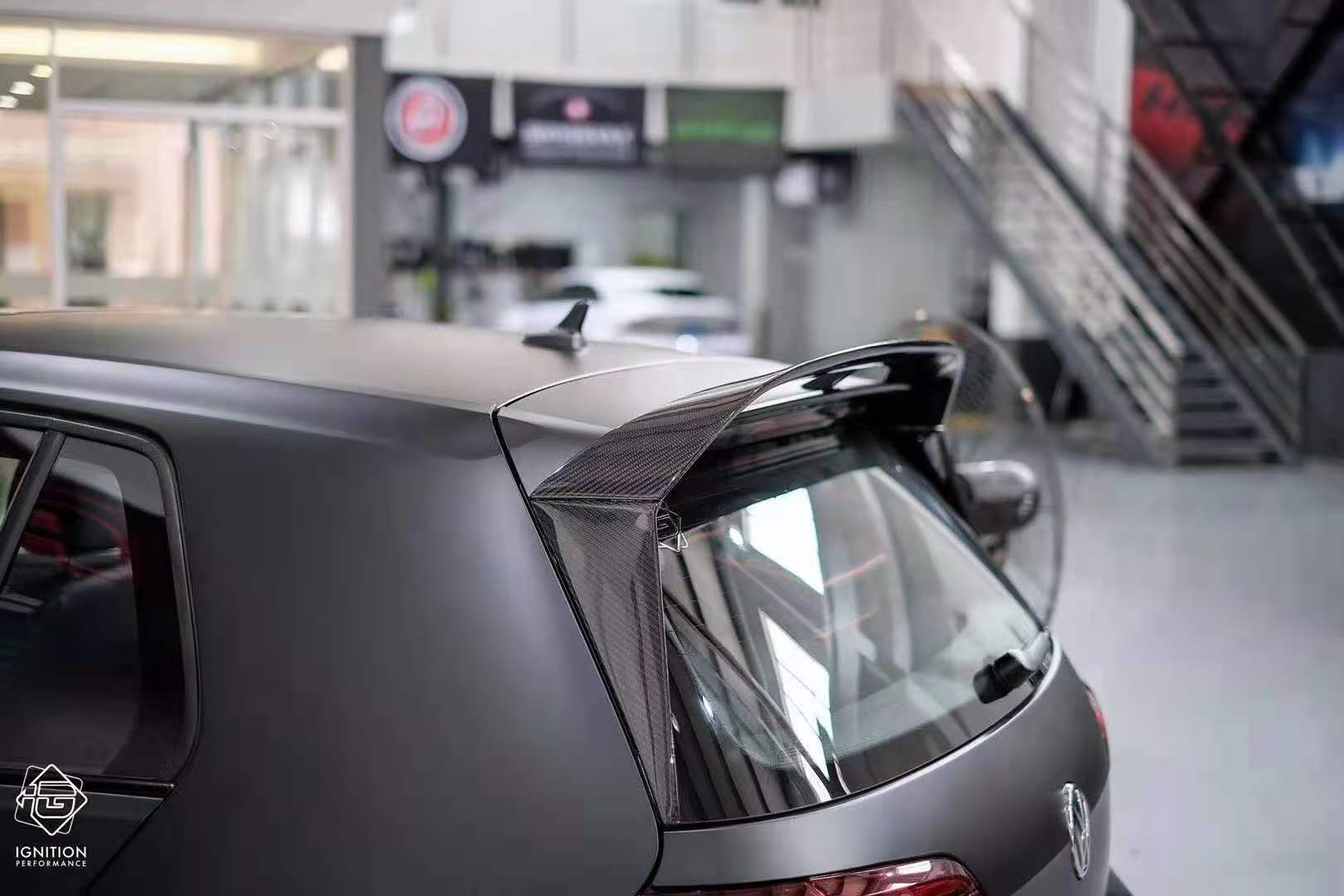 Karbel Carbon Dry Carbon Fiber Rear Roof Spoiler Ver.1 for Volkswagen Golf GTI MK7.5
