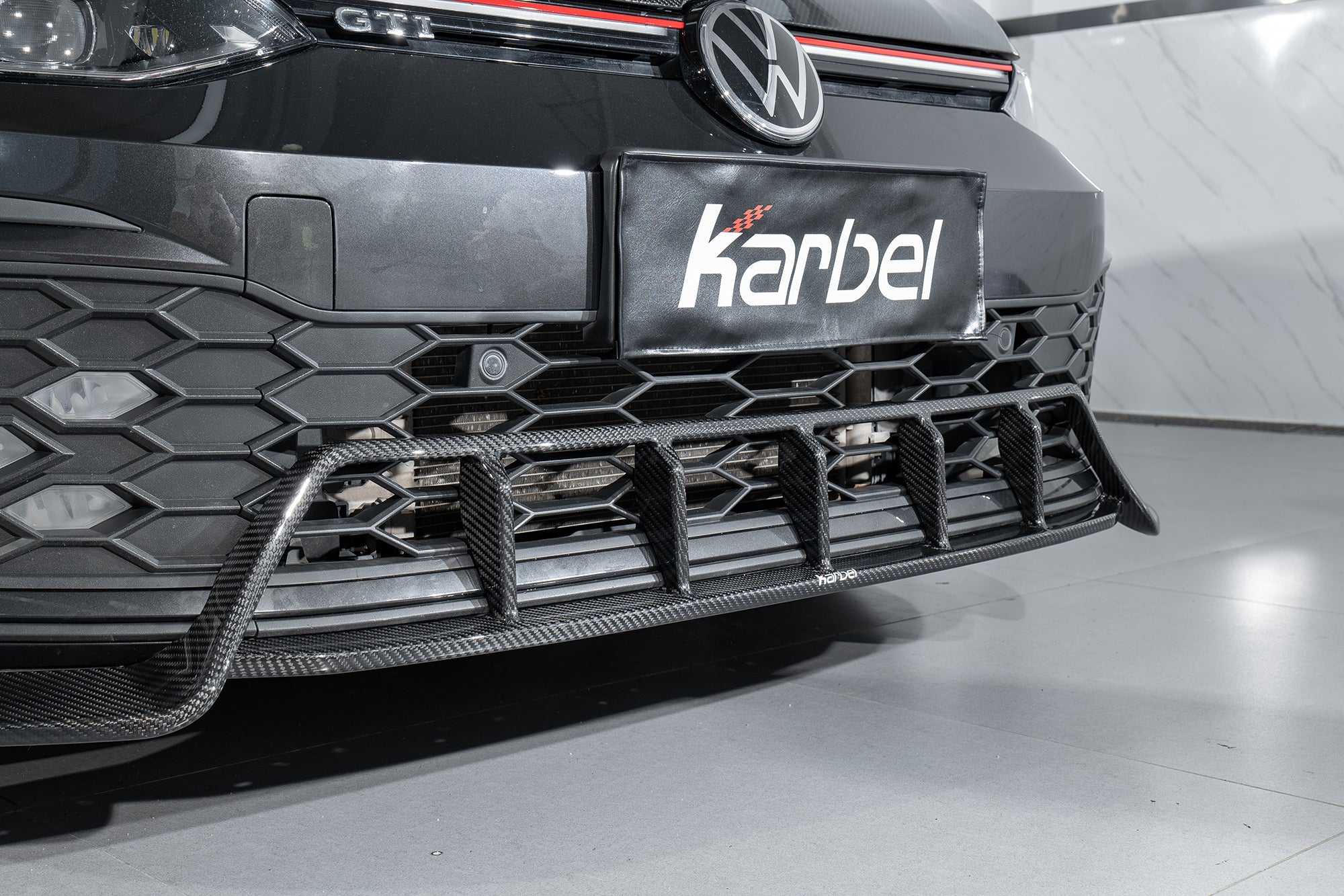 Karbel Carbon Pre-preg Carbon Fiber Front Lip for Volkswagen GTI MK8