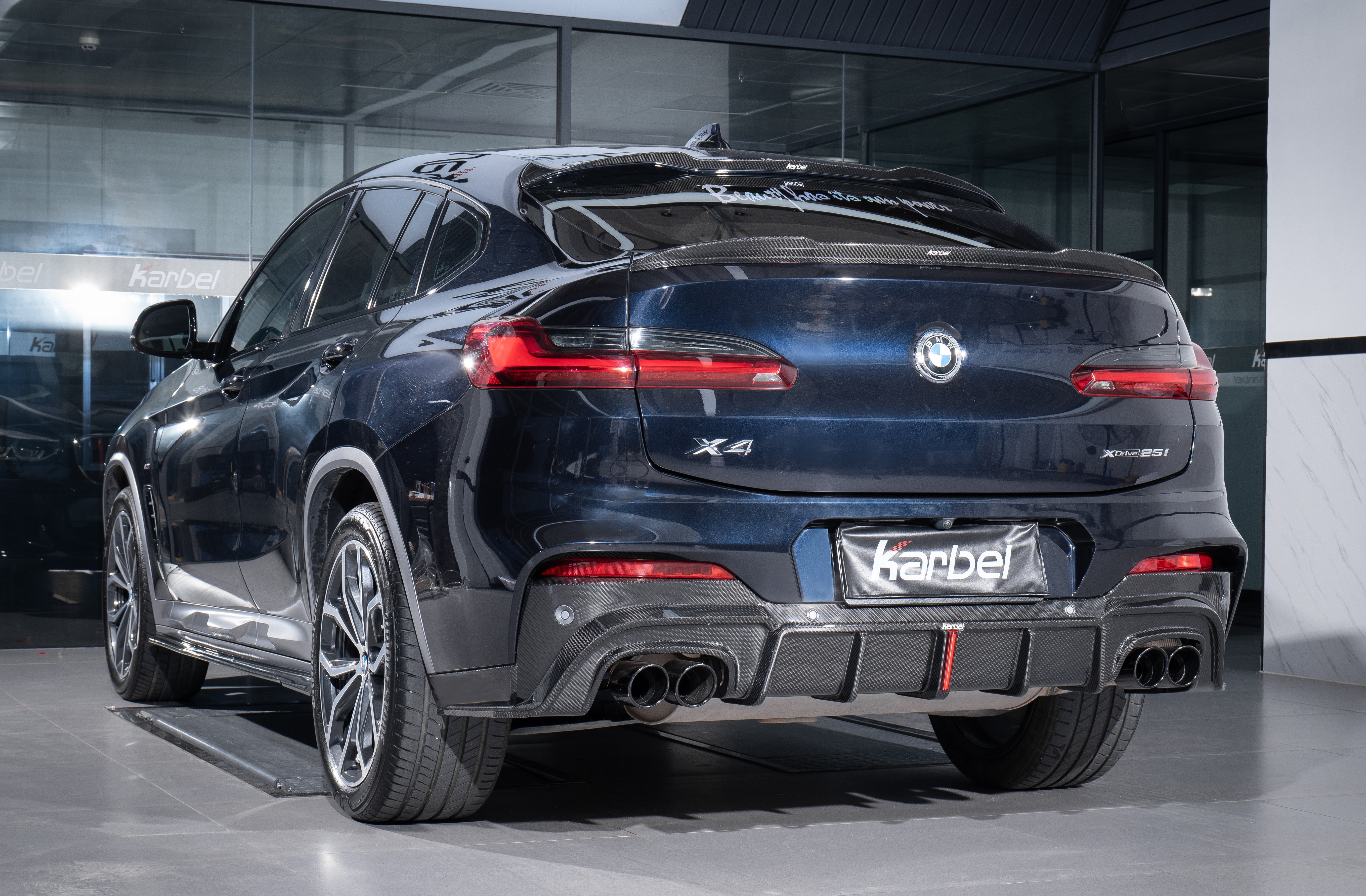 Karbel Carbon Pre-preg Carbon Fiber Rear Diffuser for BMW X4 G02 2019-2021