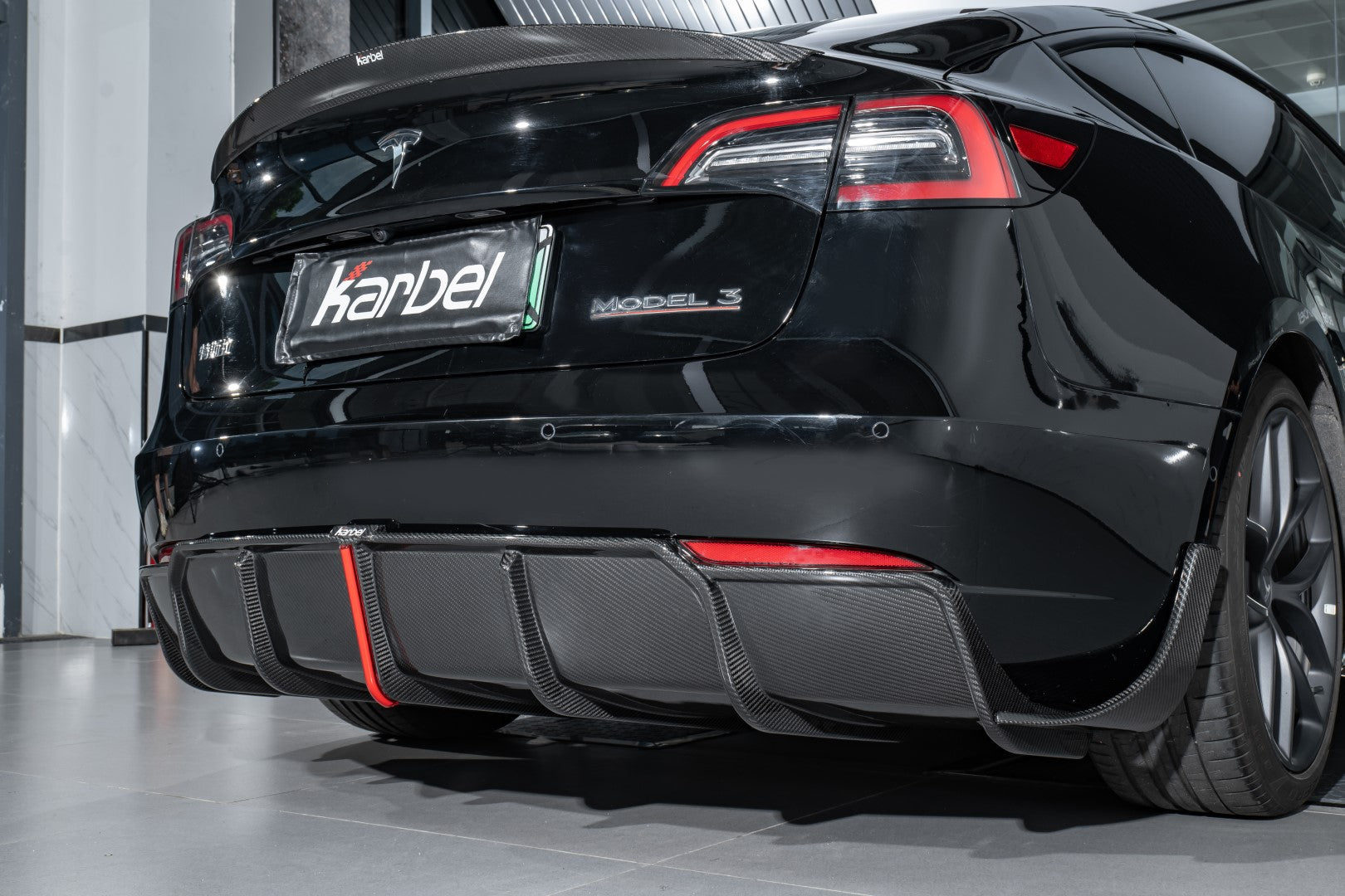 Karbel Carbon Pre-preg Carbon Fiber Rear Diffuser & Canards for Tesla –  karbelcarbon