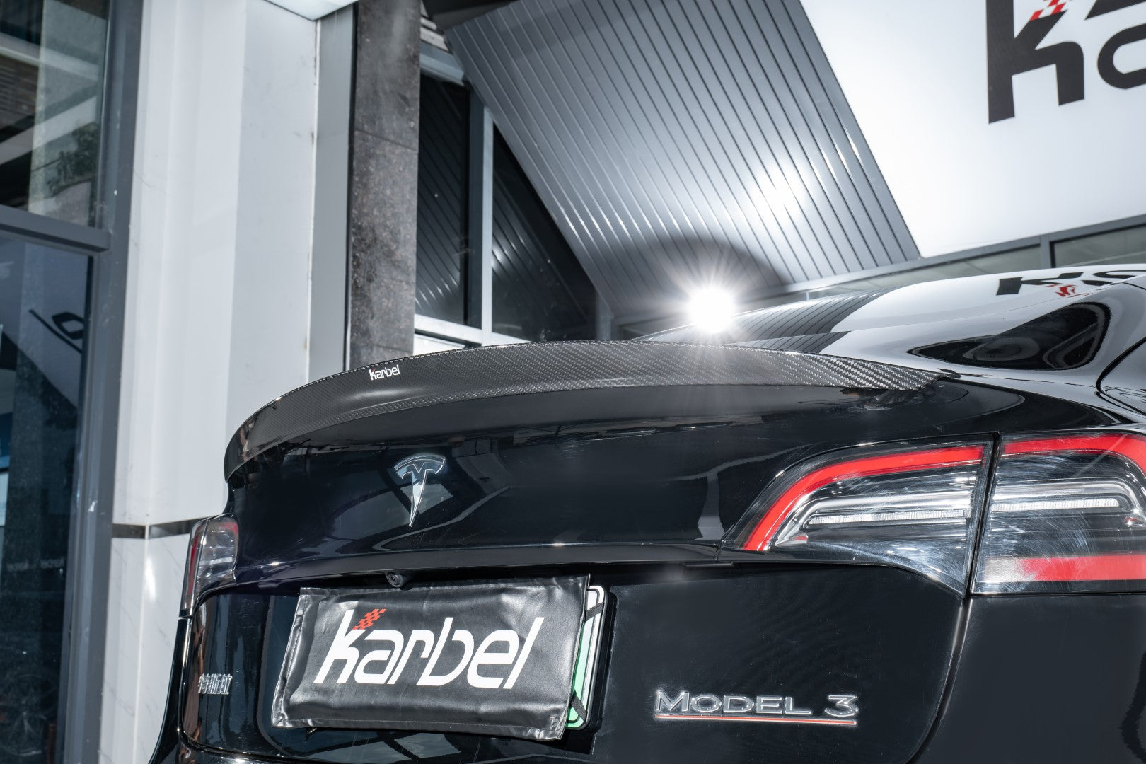 Karbel Carbon Pre-preg Carbon Fiber Rear Spoiler for Tesla Model Y / P –  karbelcarbon
