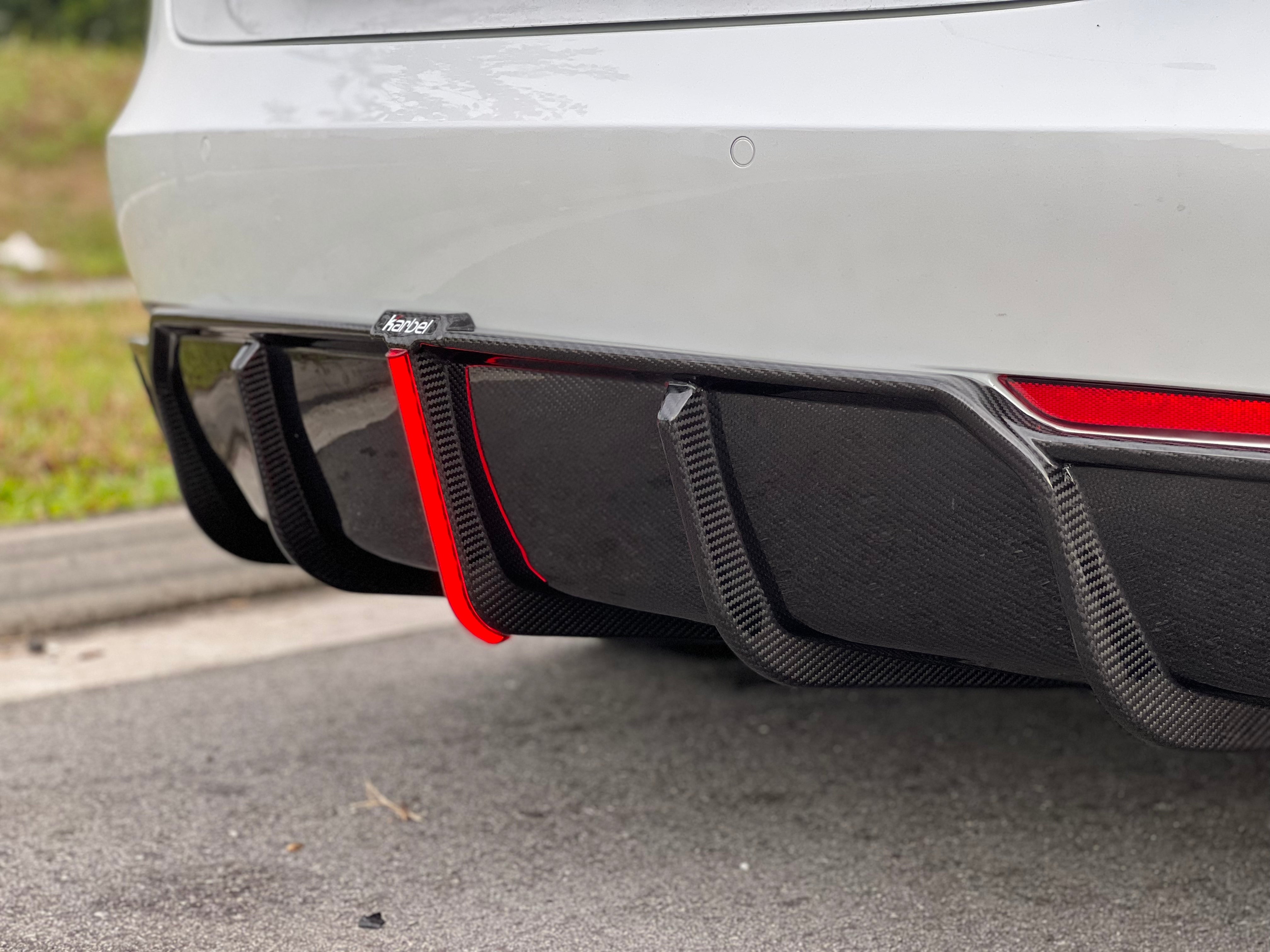 Karbel Carbon Pre-preg Carbon Fiber Rear Diffuser & Canards for Tesla –  karbelcarbon