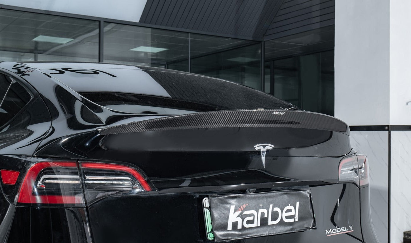 High-Efficiency Carbon Fiber Trunk Spoiler For Tesla Model Y