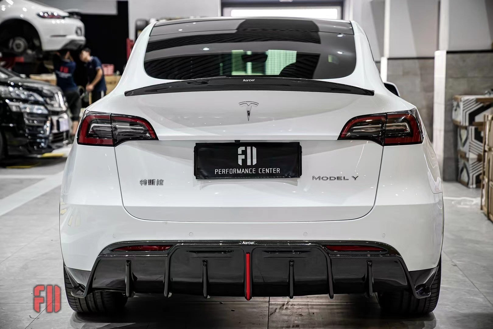 Karbel Carbon Pre-preg Carbon Fiber Rear Diffuser for Tesla Model