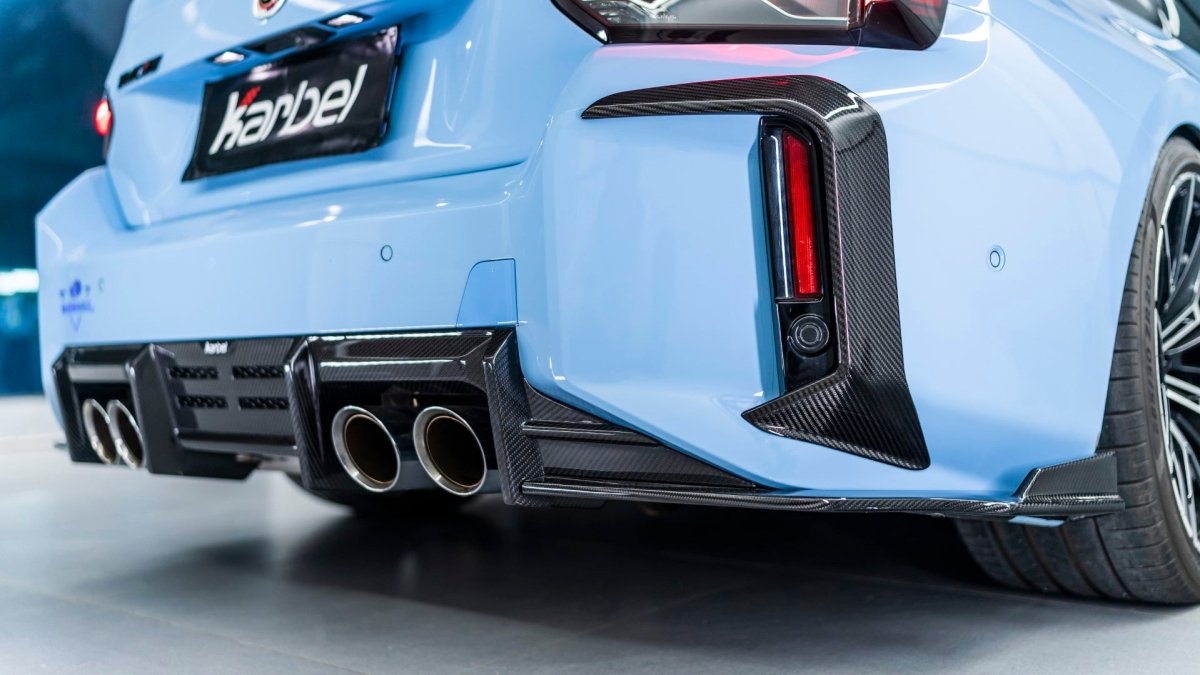 Karbel Carbon Fiber Rear Bumper Canards for BMW M2 G87 2023-ON - Performance SpeedShop