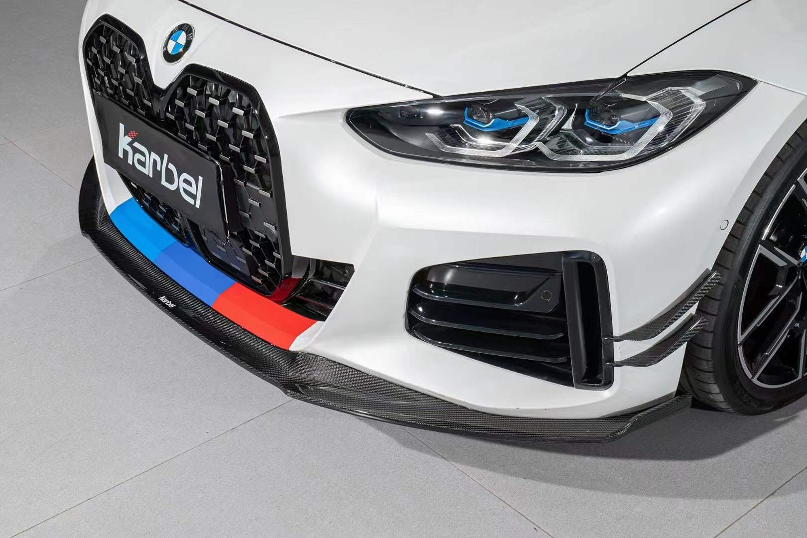 Karbel Carbon Fiber Front Lip for BMW I4 G26 M50 / e Drive 40 & G26 Gran coupe M440i 430i
